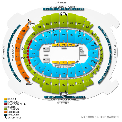 Madison Square Garden Seating Guide